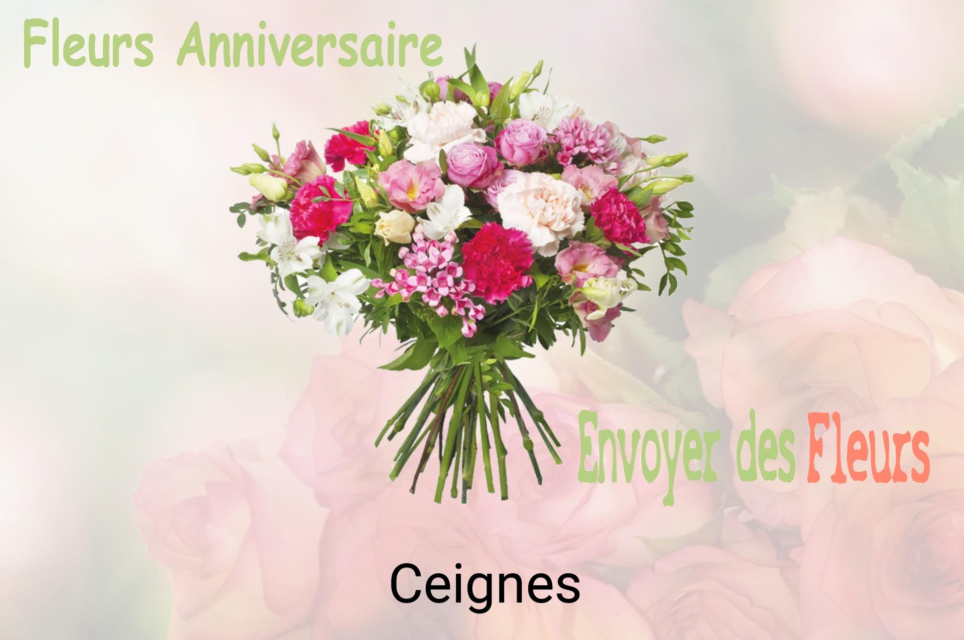 Bouquet de fleurs d’anniversaire livré à Ceignes